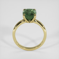 5.00 Ct. Bluish Green Sapphire Ring, 14K Yellow Gold 3