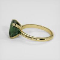 5.00 Ct. Bluish Green Sapphire Ring, 14K Yellow Gold 4