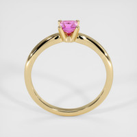 0.36 Ct. Pink Sapphire Ring, 14K Yellow Gold 3