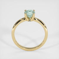 0.96 Ct. Bluish Green Sapphire Ring, 14K Yellow Gold 3