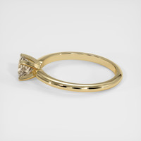 0.66 Ct. Peach Sapphire Ring, 14K Yellow Gold 4