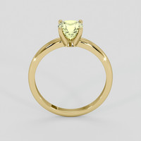 1.11 Ct. Greenish Yellow Sapphire Ring, 14K Yellow Gold 3