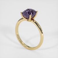 2.41 Ct. Violet Sapphire Ring, 14K Yellow Gold 2