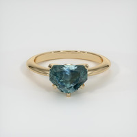 2.59 Ct. Sapphire Ring, 14K Yellow Gold 1