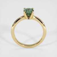 0.90 Ct. Yellowish Green Sapphire Ring, 14K Yellow Gold 3