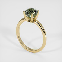 1.75 Ct. Green Sapphire Ring, 14K Yellow Gold 2