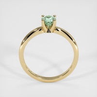 0.55 Ct. Green Sapphire Ring, 14K Yellow Gold 3