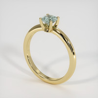 0.55 Ct. Sapphire Ring, 14K Yellow Gold 2