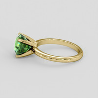 3.99 Ct. Green Sapphire Ring, 14K Yellow Gold 4