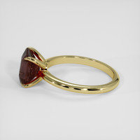 3.06 Ct. Brown Sapphire Ring, 14K Yellow Gold 4