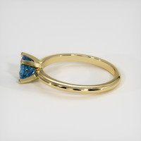 0.78 Ct. Sapphire Ring, 14K Yellow Gold 4