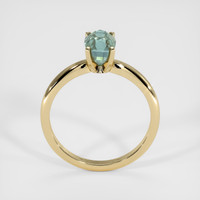 2.29 Ct. Bluish Green Sapphire Ring, 14K Yellow Gold 3
