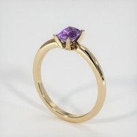 0.68 Ct. Sapphire Ring, 14K Yellow Gold 2