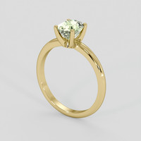 1.44 Ct. Yellowish Green Sapphire Ring, 14K Yellow Gold 2