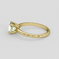 1.44 Ct. Yellowish Green Sapphire Ring, 14K Yellow Gold 4