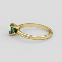 1.37 Ct. Green Sapphire Ring, 14K Yellow Gold 4