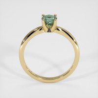 0.57 Ct. Green Sapphire Ring, 14K Yellow Gold 3