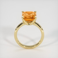 6.06 Ct. Yellowish Orange Sapphire Ring, 14K Yellow Gold 3