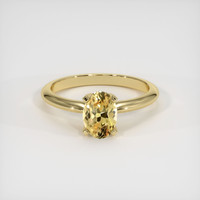 0.99 Ct. Sapphire Ring, 14K Yellow Gold 1