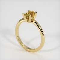 0.99 Ct. Sapphire Ring, 14K Yellow Gold 2