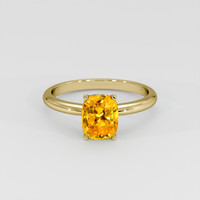 1.66 Ct. Yellow Sapphire Ring, 14K Yellow Gold 1