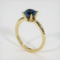 1.56 Ct. Sapphire Ring, 18K Yellow Gold 2
