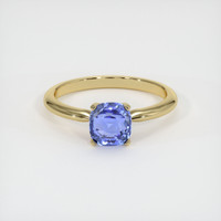 2.01 Ct. Blue Sapphire Ring, 18K Yellow Gold 1