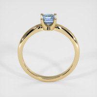 0.48 Ct. Greenish Blue Sapphire Ring, 18K Yellow Gold 3