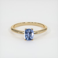 0.89 Ct. Sapphire Ring, 18K Yellow Gold 1