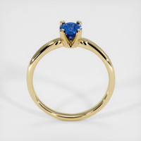 0.61 Ct. Blue Sapphire Ring, 18K Yellow Gold 3