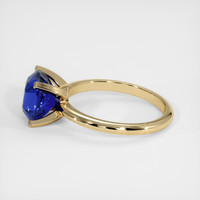 4.07 Ct. Blue Sapphire Ring, 18K Yellow Gold 4