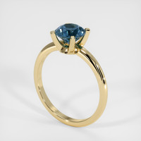 1.29 Ct. Sapphire Ring, 18K Yellow Gold 2