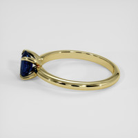 0.98 Ct. Blue Sapphire Ring, 18K Yellow Gold 4