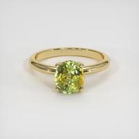 1.82 Ct. Bi Color Sapphire Ring, 18K Yellow Gold 1
