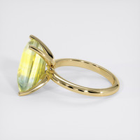 6.04 Ct. Bi Color Sapphire Ring, 18K Yellow Gold 4