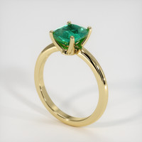 1.55 Ct. Emerald Ring, 18K Yellow Gold 2