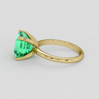 3.95 Ct. Emerald Ring, 18K Yellow Gold 4