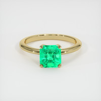 Solitaire Emerald Ring 1.66 Ct., 18K Yellow Gold Preview