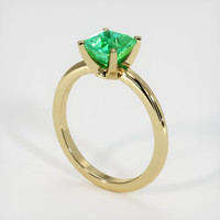 Solitaire Emerald Ring 1.66 Ct., 18K Yellow Gold Preview