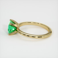 Solitaire Emerald Ring 1.66 Ct., 18K Yellow Gold Preview
