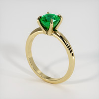 1.16 Ct. Emerald Ring, 18K Yellow Gold 2