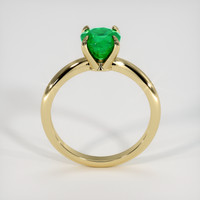 1.16 Ct. Emerald Ring, 18K Yellow Gold 3