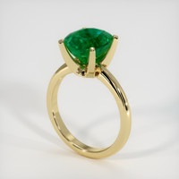 3.46 Ct. Emerald Ring, 18K Yellow Gold 2