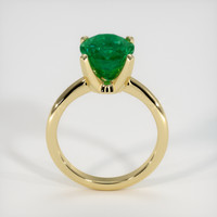 3.46 Ct. Emerald Ring, 18K Yellow Gold 3