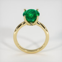 4.18 Ct. Emerald Ring, 18K Yellow Gold 3