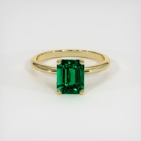 1.90 Ct. Emerald Ring, 18K Yellow Gold 1