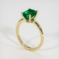 1.90 Ct. Emerald Ring, 18K Yellow Gold 2