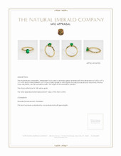 Emerald Ring 0.64 Ct., 18K Yellow Gold Appraisal