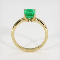 1.35 Ct. Emerald Ring, 18K Yellow Gold 3