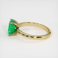 1.35 Ct. Emerald Ring, 18K Yellow Gold 4